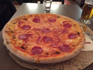 The pizza in the L'Osteria